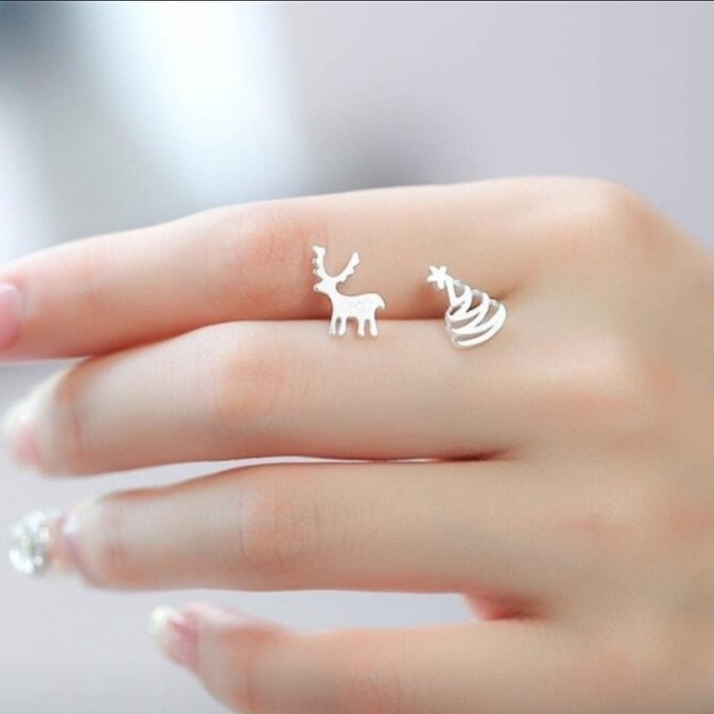 CHRISTMAS SET OF 925 STERLING SILVER EAR